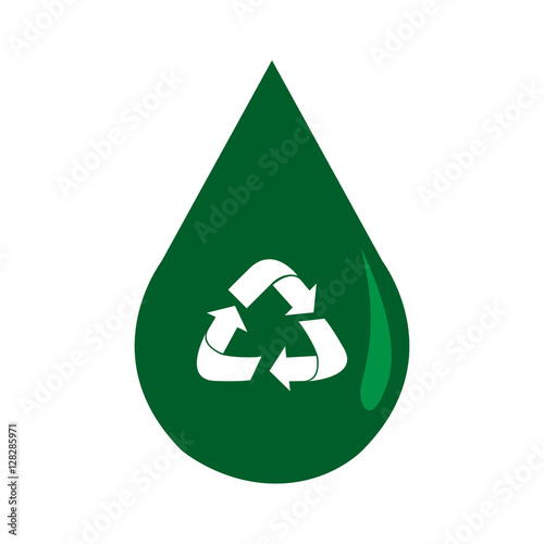 Isolated recyclable icon