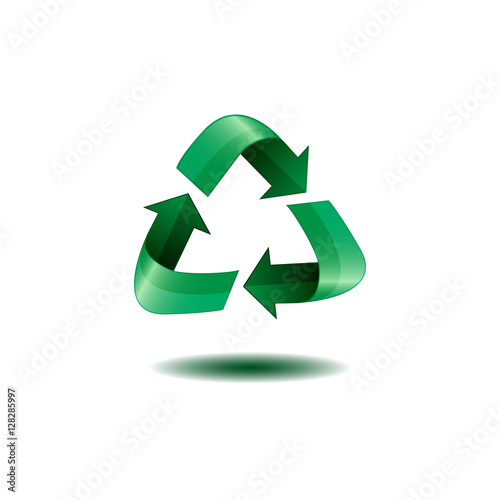 Isolated recyclable icon