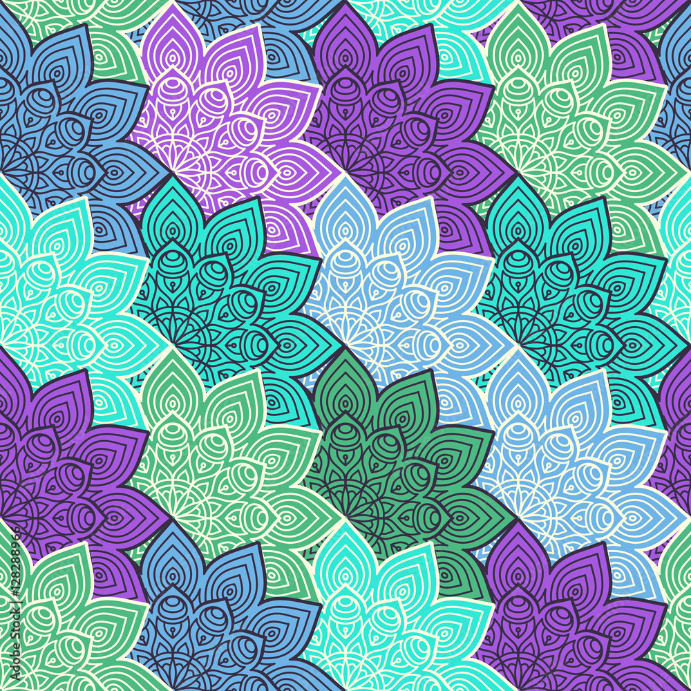 Ethnic floral seamless pattern Ethnic floral seamless pattern