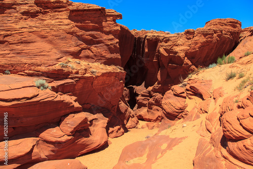 Entrance to Antelope Canyon. Page. Arizona © fertatay