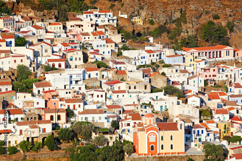 Ioulida, the capital of Kea in Greece