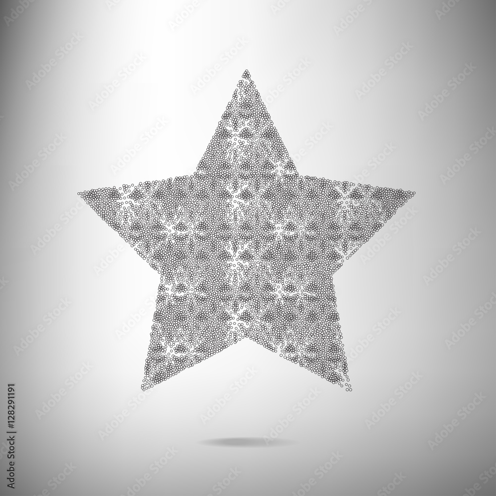 Obraz premium Abstract dotted star
