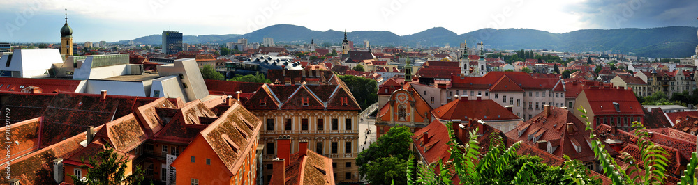 Fototapeta premium Graz panorama