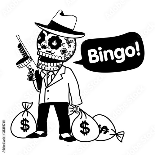 Vector illustration of skeletons