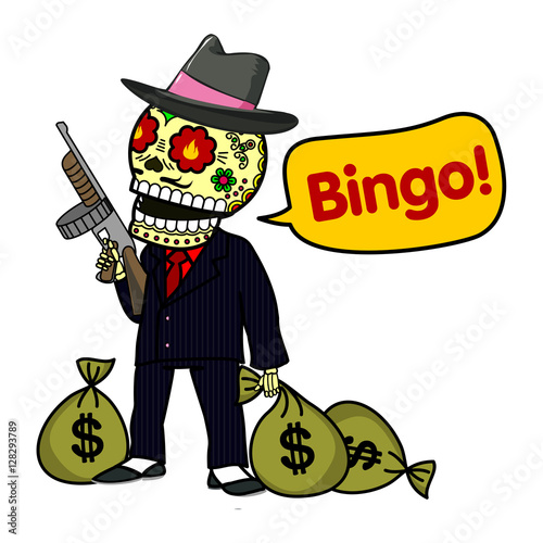 Vector illustration of skeletons