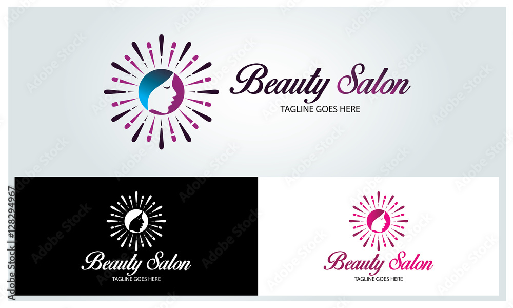 Beauty salon logo design template ,Beauty spa logo design concept ,Vector illustration Beauty salon logo design template ,Beauty spa logo design concept ,Vector illustration