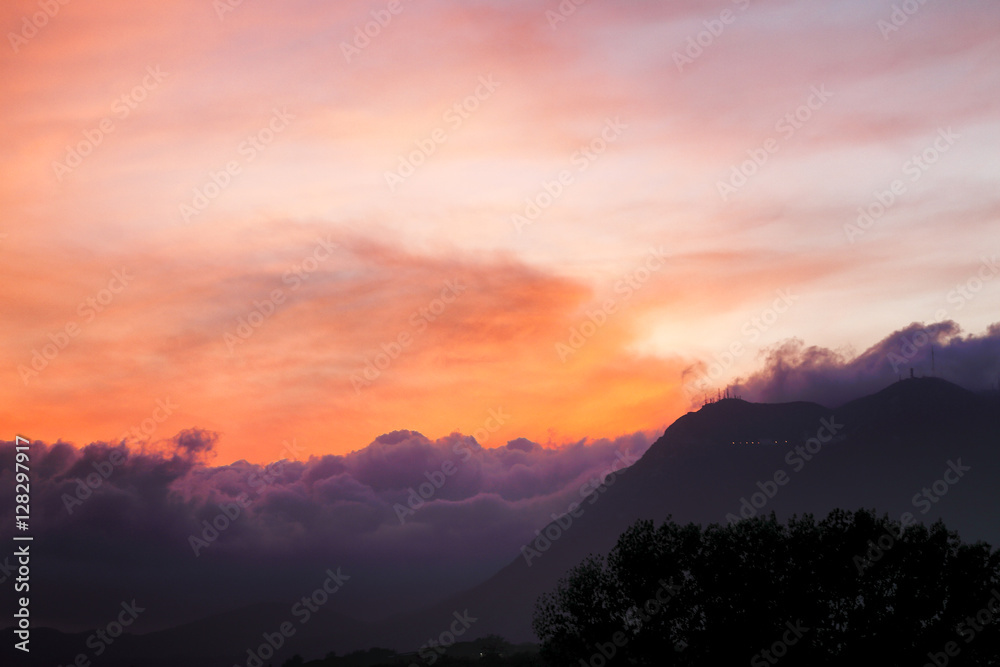 sunset in Italy sunset in Italy