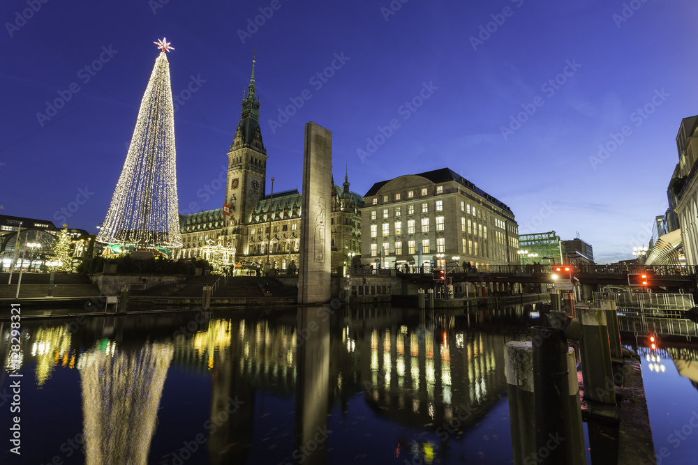 Kleine Alster vor Weihnachten