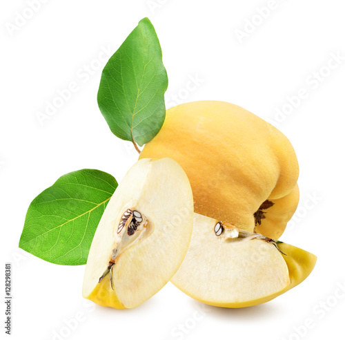 quinces isolated on the white background photo