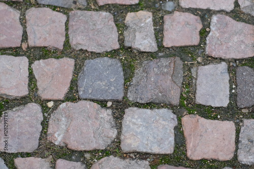 Background with the image of a stone pavement