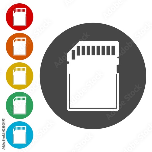 Compact memory card icon