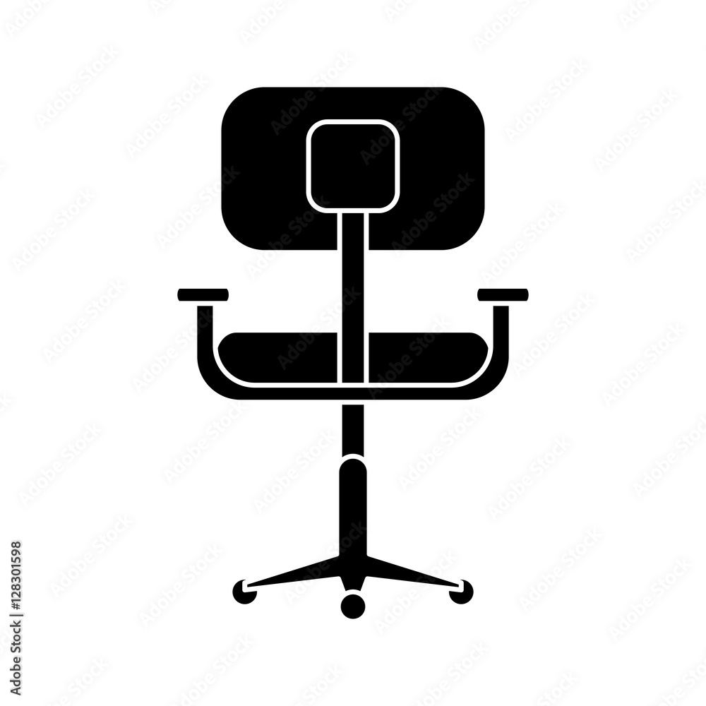 silhouette chair office comfort workplace design vector illustration eps 10 silhouette chair office comfort workplace design vector illustration eps 10