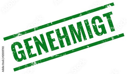 Genehmigt Stempel grün