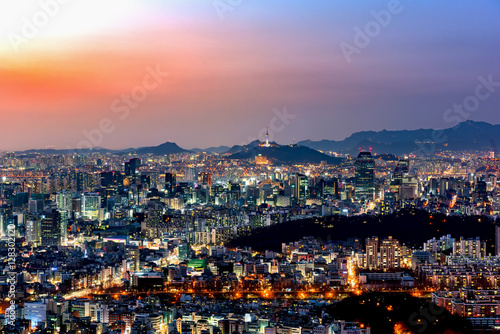 Seoul Skyline,South Korea.