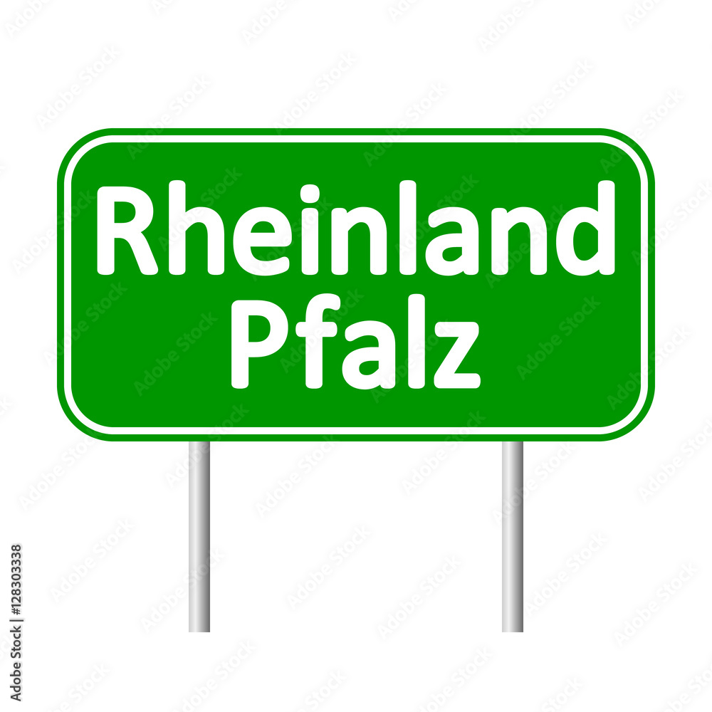 Rheinland-Pfalz road sign.