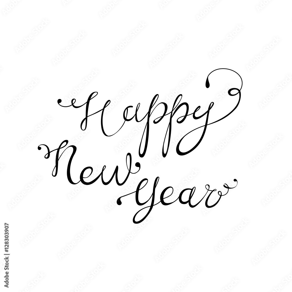 Happy New Year Lettering Happy New Year Lettering