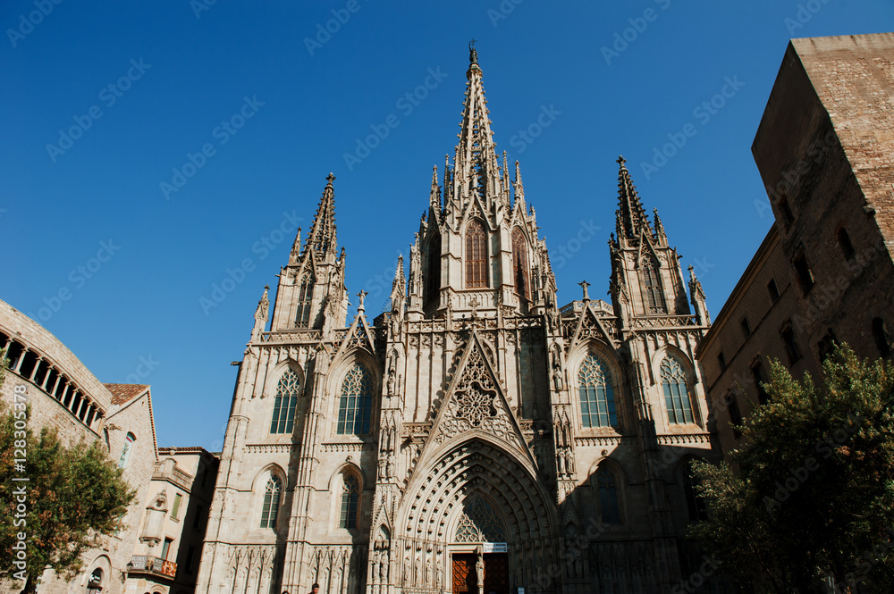 Barcelona, Spain - Cathedral of the Holy Cross and Saint Eulalia