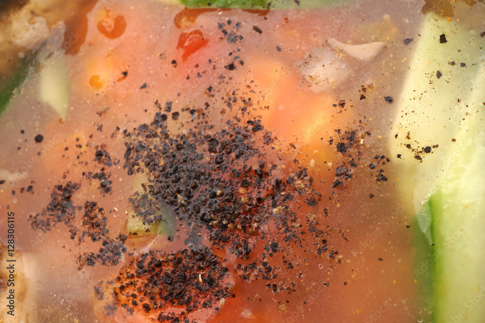 Obraz premium Chinese dish. Chinese food. Hot and sour soup