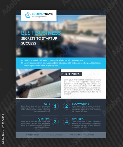 Corporate Business Flyer BLUE