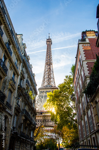 Fototapeta Naklejka Na Ścianę i Meble -  Eiffel Tower Alley 