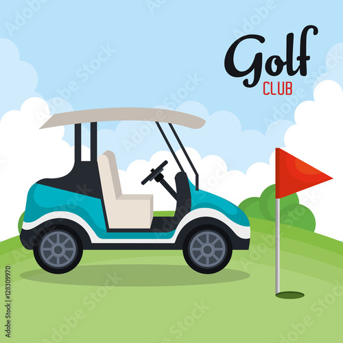 golf club sport icon vector illustration design
