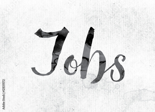 Jobs Concept Painted in Ink