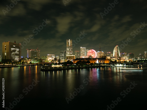 横浜のパノラマの夜景