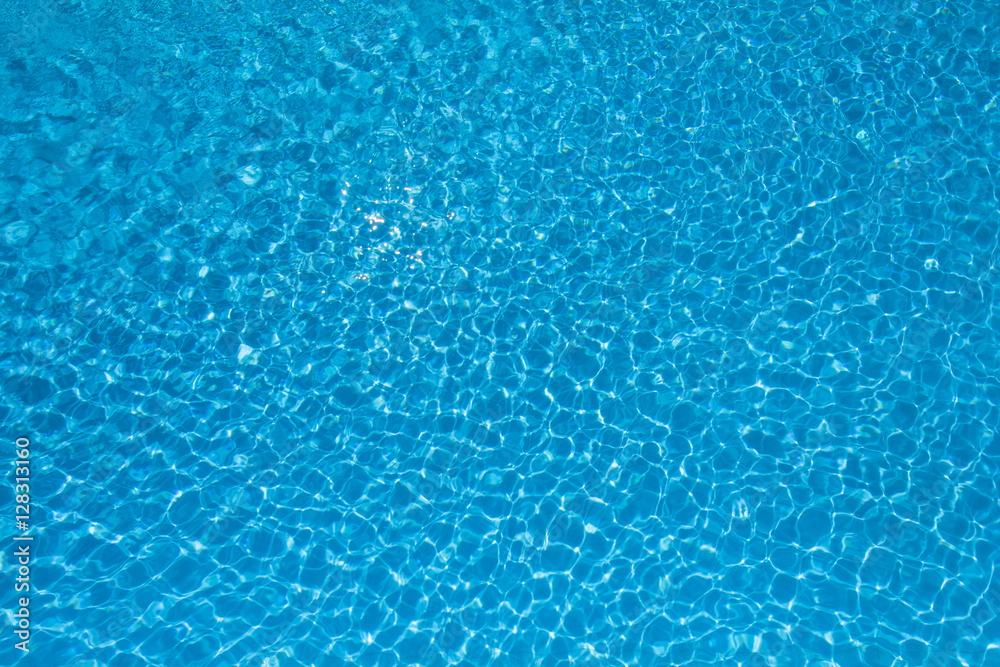 Beautiful rippled water surface in swimming pool