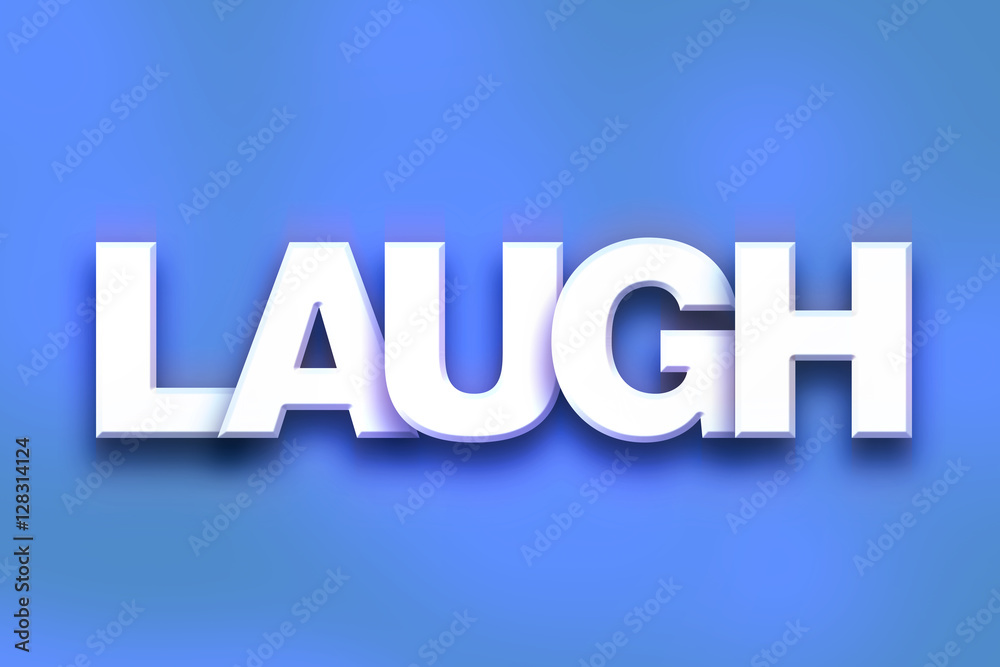 Laugh Concept Colorful Word Art