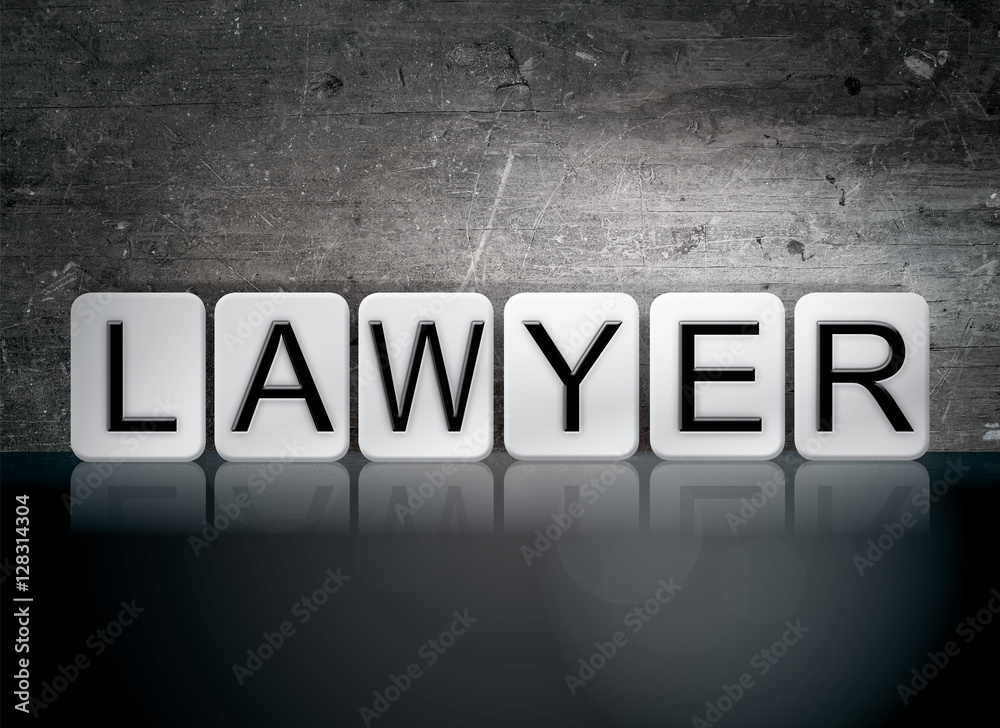 Lawyer Tiled Letters Concept and Theme