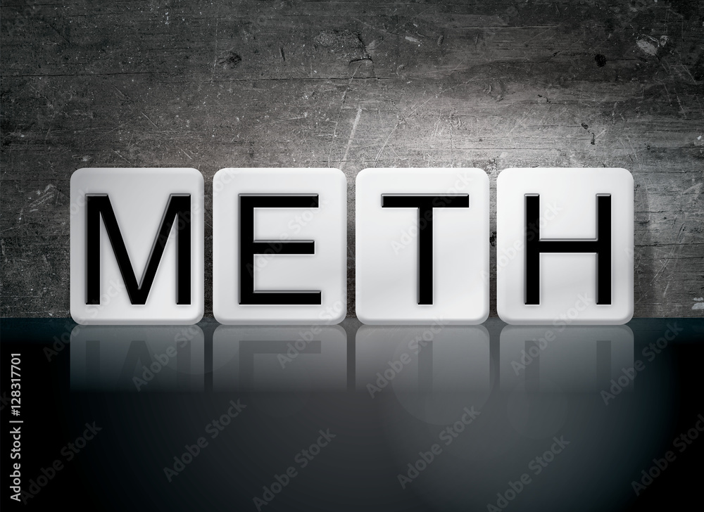 Obraz premium Meth Tiled Letters Concept and Theme