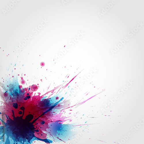 Abstract artistic Background of colors stain formed
