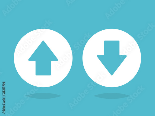 Up and down arrow icon vector