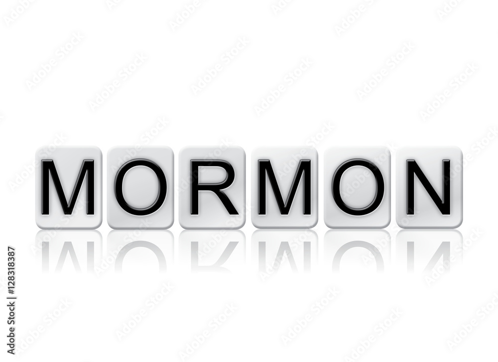 Mormon Isolated Tiled Letters Concept and Theme Mormon Isolated Tiled Letters Concept and Theme