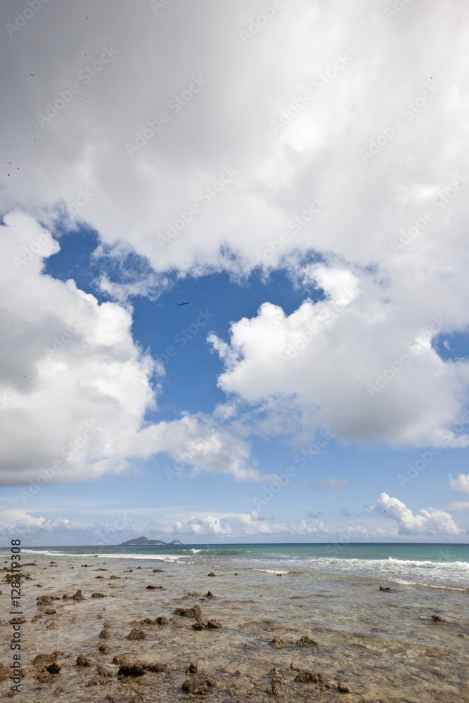Seychelles Beach Silhouette