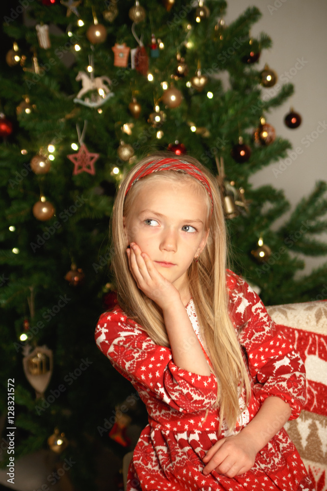 Laughing little girl on Xmas eve
Laughing little girl on Xmas eve