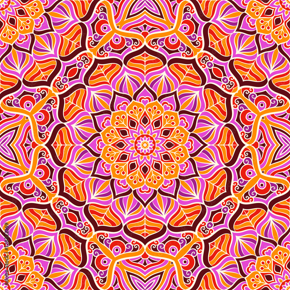 Ethnic floral seamless pattern Ethnic floral seamless pattern