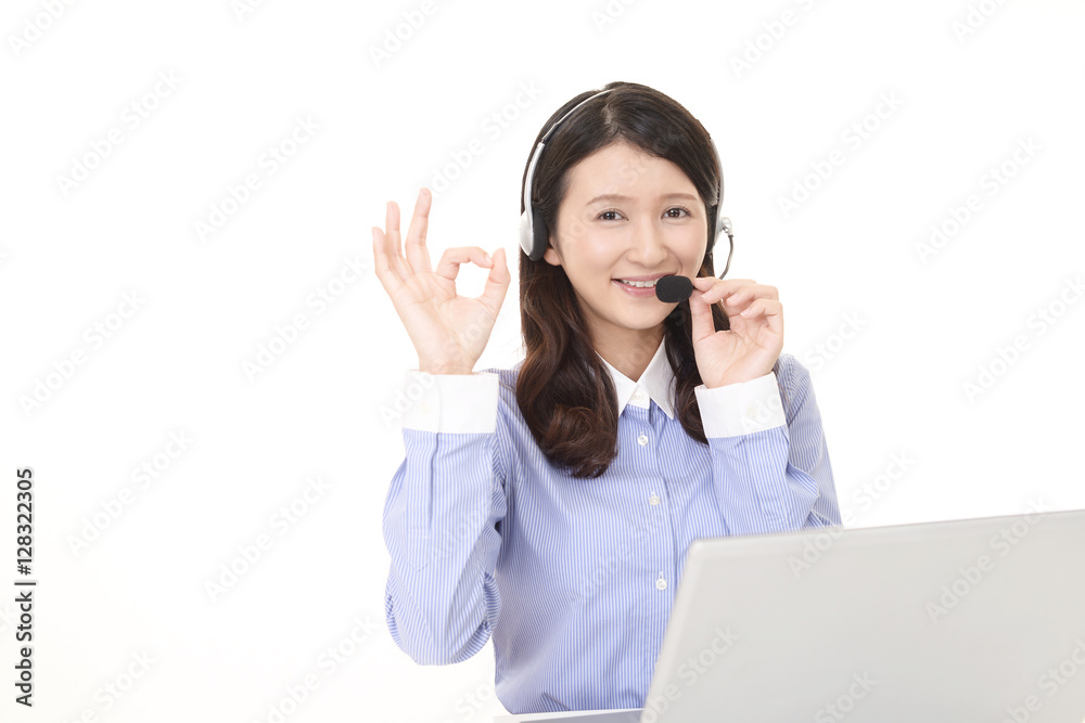 笑顔のオペレーター 笑顔のオペレーター