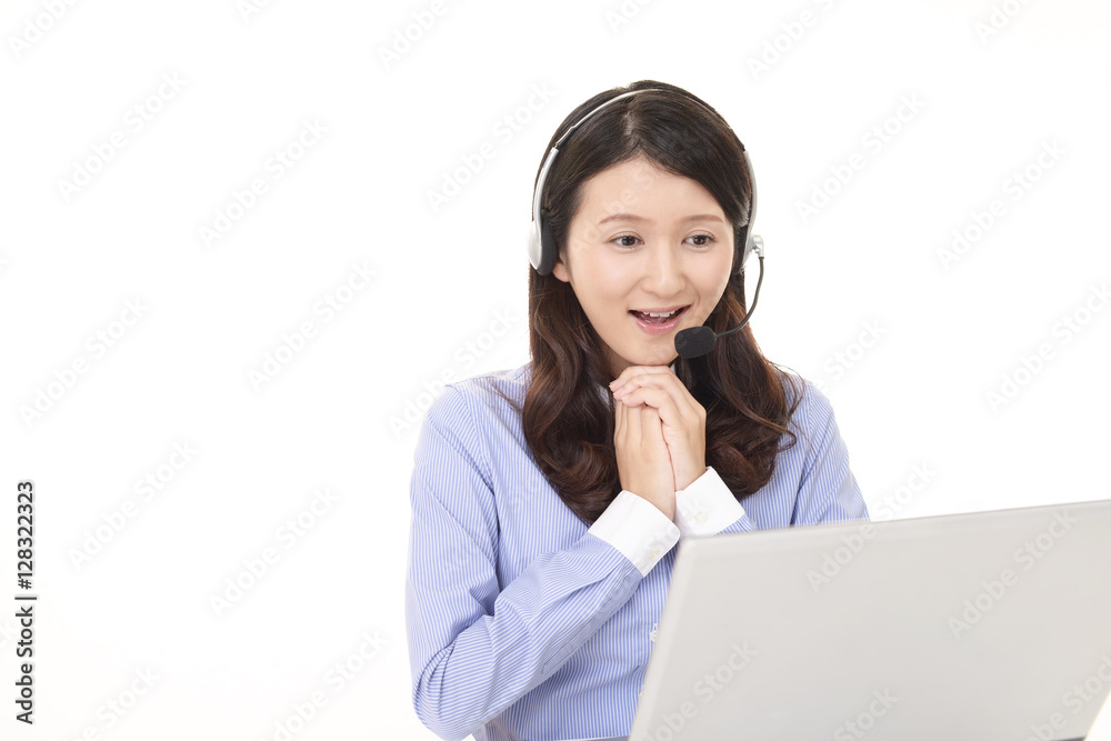 笑顔のオペレーター 笑顔のオペレーター