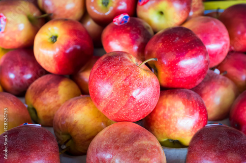 Red Apples Background  Group of fresh apple