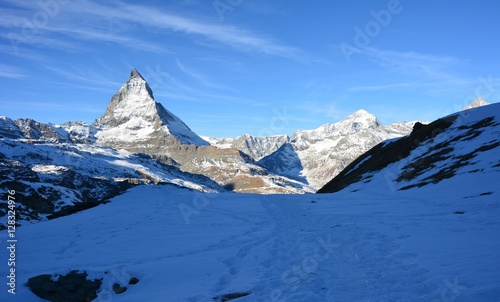The gigantic mountain in Switzerland.