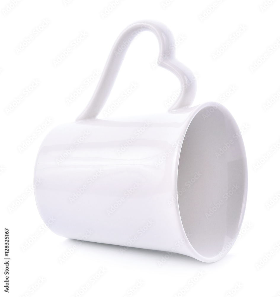 Obraz premium White coffee cup