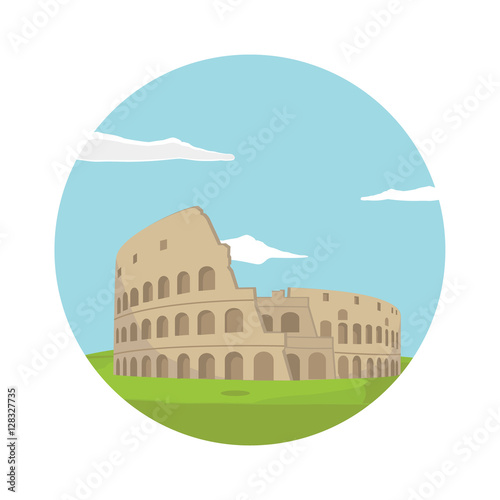 Colloseum italy architecture
