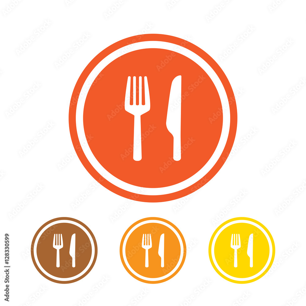 Fork and knife icon vector Fork and knife icon vector