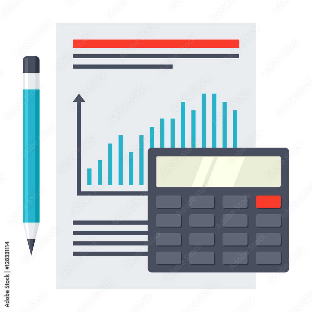Financial Report Concept Financial Report Concept