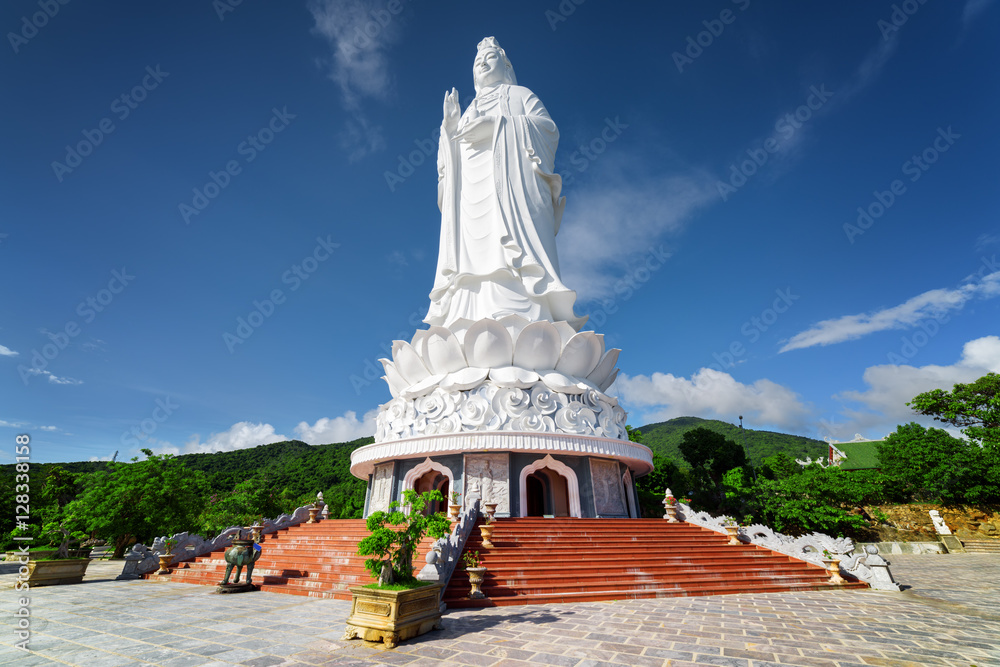 Majestic view of the Lady Buddha (the Bodhisattva of Mercy)