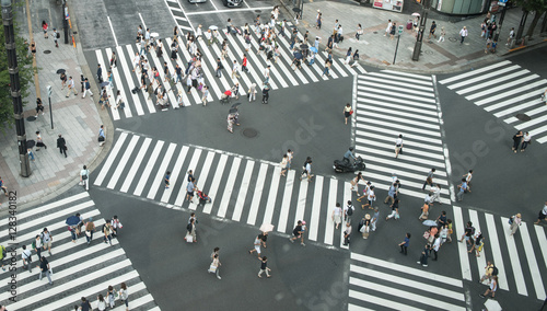 The intersection in Tokyo photo