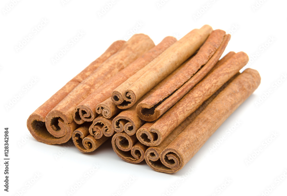 Cinnamon sticks isolated on white background Cinnamon sticks isolated on white background