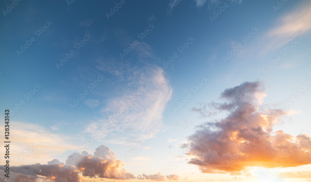 Fototapeta premium bright sun under clouds