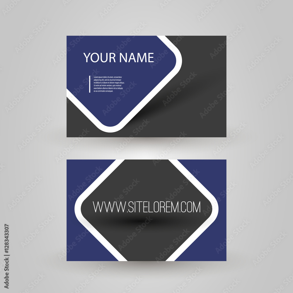Blue Business or Gift Card Design